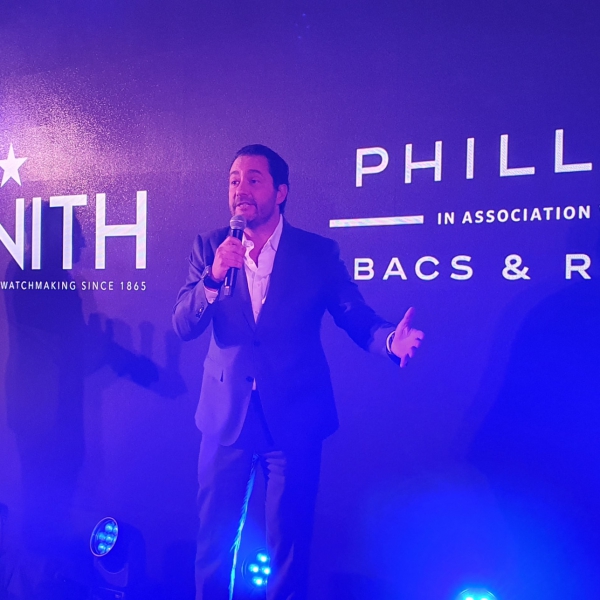 Journalist Nicholas Foulkes and Julien Tornare CEO of Zenith