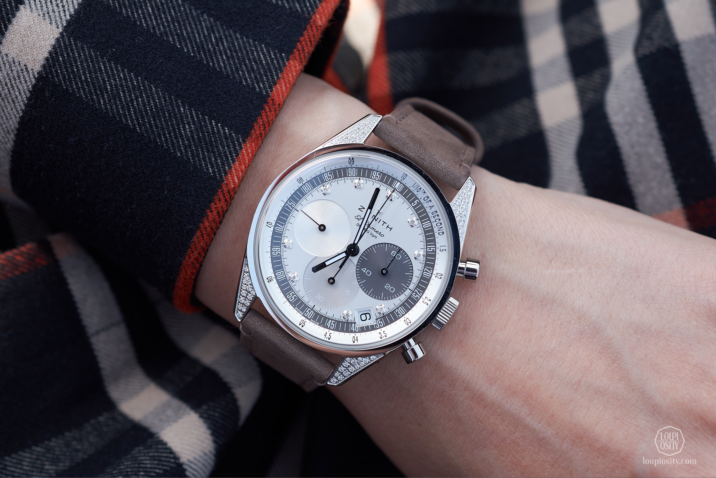 Zenith Chronomaster Original adorned with diamonds