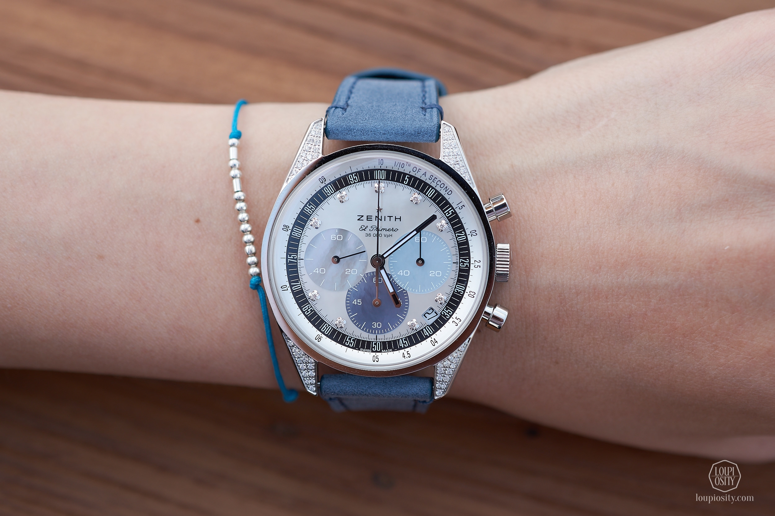 Zenith Chronomaster Original adorned with diamonds