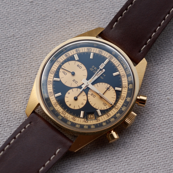 Zenith El Primero Ref. A386 chronograph in yellow gold